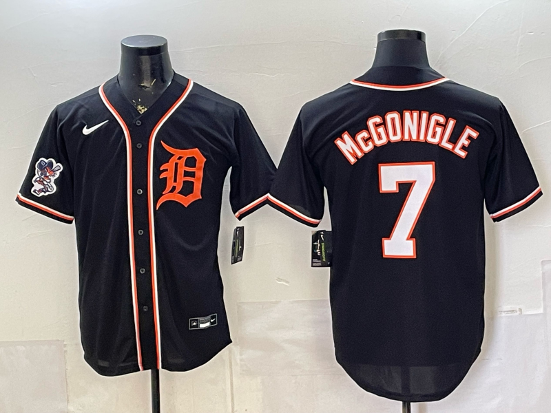 Men Detroit Tigers #7 McGonigle black Nike 2026 MLB Jersey 0528002->detroit tigers->MLB Jersey